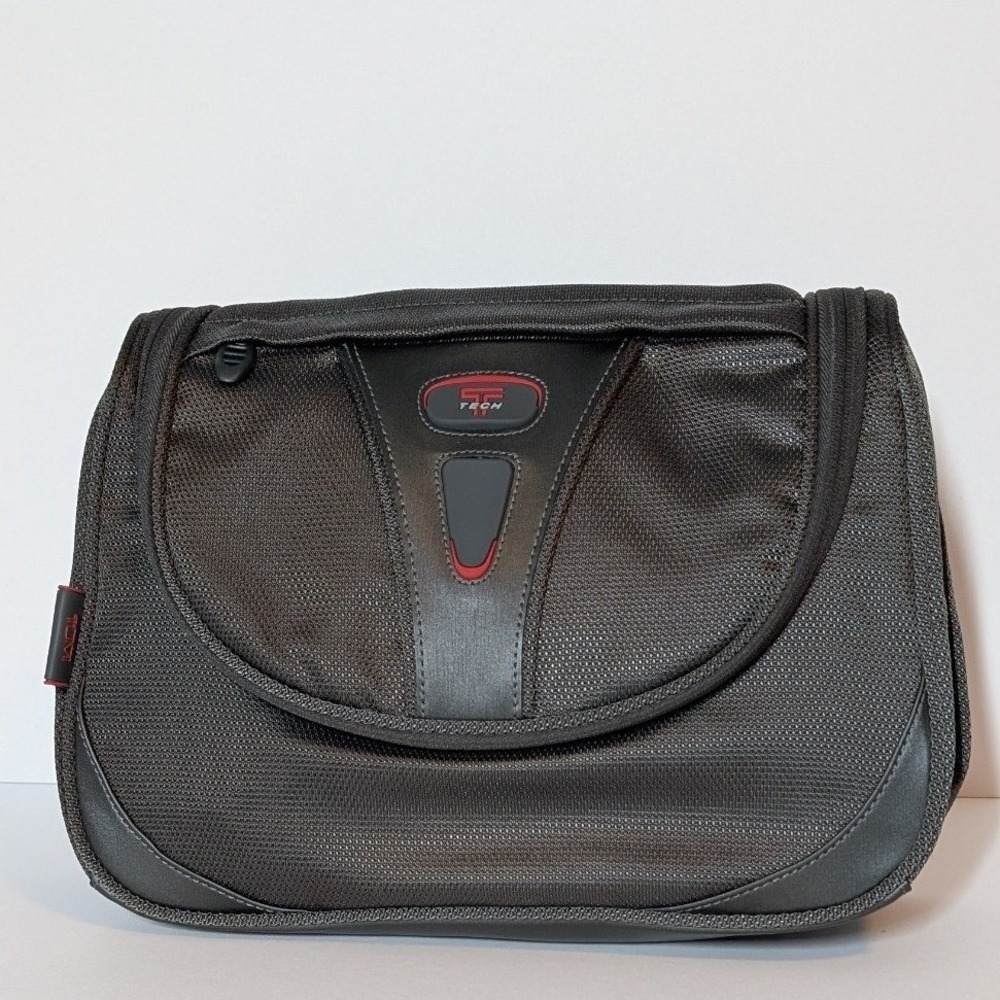 Tumi T-Tech Travel Kit Toiletry Bag NEW Gray Ballistic Nylon Hanging Case